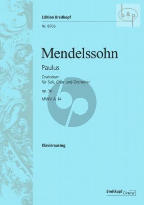Paulus Op.36 (MWV A14) (Soli-Choir-Orch.) Vocal Score (germ.)