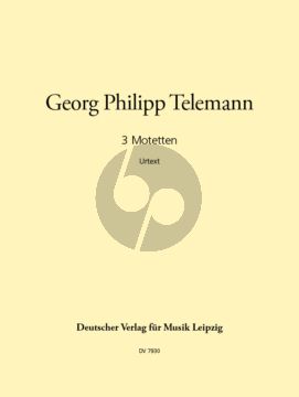 Telemann 3 Motetten (SATB-BC ad libitum) (Reipsch)