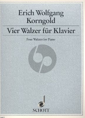 Korngold 4 Walzer Klavier