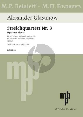String Quartet No 3 G major
