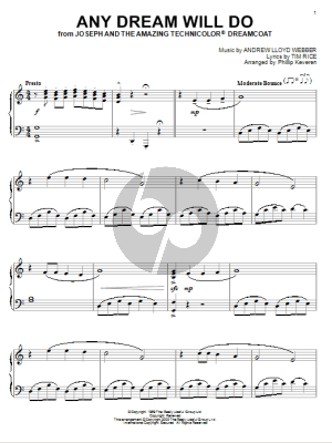 Any Dream Will Do (from Joseph and the Amazing Technicolor Dreamcoat) (arr. Phillip Keveren)