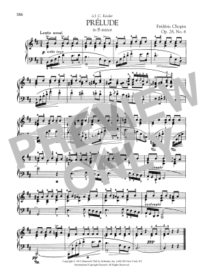 Prélude in B minor, Op. 28, No. 6
