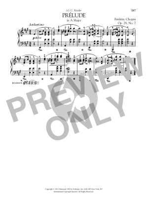 Prélude in A Major, Op. 28, No. 7