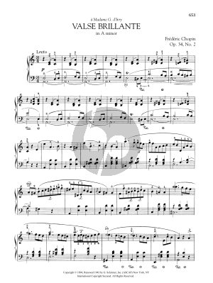 Valse brillante in A minor, Op. 34, No. 2