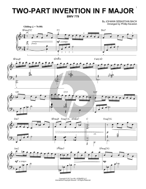 Two-Part Invention In F Major, BWV 779 [Jazz version] (arr. Phillip Keveren)