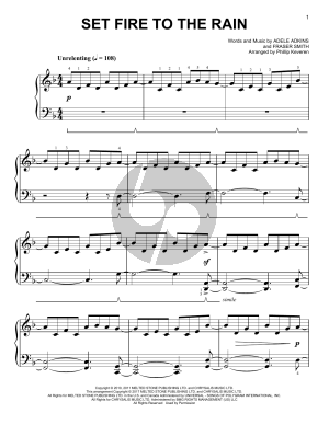 Set Fire To The Rain [Classical version] (arr. Phillip Keveren)