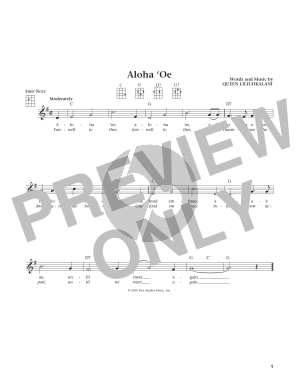 Aloha Oe (from The Daily Ukulele) (arr. Liz and Jim Beloff)