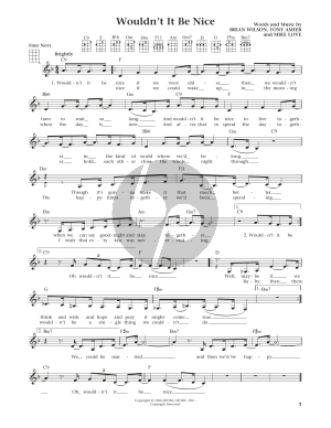 Wouldn't It Be Nice (from The Daily Ukulele) (arr. Liz and Jim Beloff)