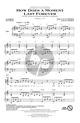 How Does A Moment Last Forever (from Beauty And The Beast) (arr. Mac Huff)