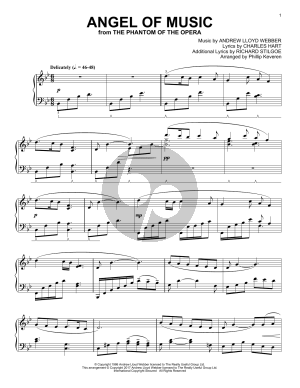 Angel Of Music (from The Phantom Of The Opera) (arr. Phillip Keveren)