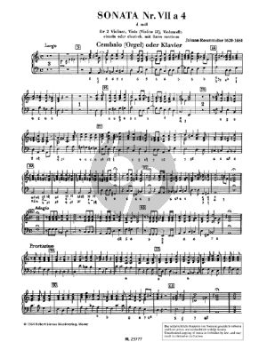 Sonata No. 7 D minor a 4 