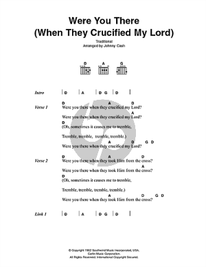 Were You There (When They Crucified My Lord)