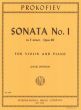 Prokofieff Sonata No.1 f-minor Op.80 Violin-Piano (Oistrakh)