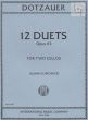 Dotzauer 12 Duets Op.63 2 Violoncellos (Alwin Schroeder)