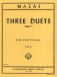 Mazas 3 Duets Op.71 for 2 Violas (Edited by Louis Pagels)