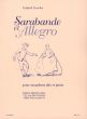 Grovlez Sarabande et Allegro pour Saxophone Alto et Piano