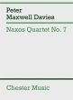 Maxwell Davies Naxos Quartet No. 7 String Quartet (Score)