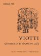 Viotti Quartet E-flat major Op. 22 No. 3 Flute-Vi.-Va.- Vc. (Score/Parts) (edited by Jennifer Caesar)