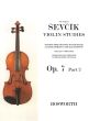 Sevcik Studies Preparatory to the Shake & Development in Double-Stopping Op.7 Vol.2 Violin (2nd- 6th Positions)
