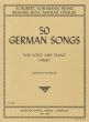50 German Songs high Voice-Piano