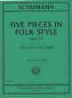 Schumann 5 Pieces in Folk Style Op.102 Viola and Piano (transcr. Paul Neubauer)