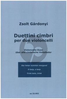 Gardonyi Duettini cimbri per due violoncelli (Part./Stimmen)