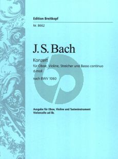 Bach Concerto d-minor after BWV 1060 Oboe-Violin-Bc (red.) (Siegfried Petrenz)