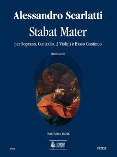 Scarlatti Stabat Mater Soprano.-Contralto-2 Vi.-Bc Score