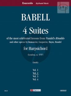 4 Suites su temi favoriti dal “Rinaldo” di Händel e da altre opere di Bononcini, Gasparini, Haym, Händel per Clavicembalo - Vol. 2