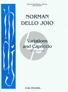 Dello Joio Variations and Capriccio Violin and Piano (1949)