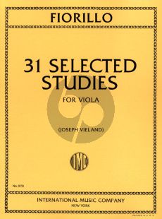 Fiorillo 31 Selected Studies for Viola (Joseph Vieland)