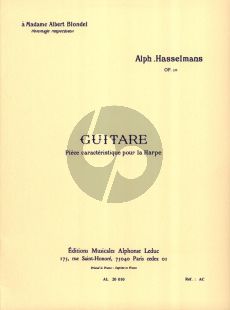 Hasselmans Guitare Op. 50 pour Harpe (Grade 5)