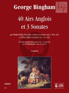 40 Airs Anglois and 3 Sonatas (Treble Rec.-Bc) (No's 1 - 40 and 43) (2 Treble Rec.)