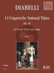 12 Ungarische National Tanze Op.16 (Violin[Flute]-Guitar)