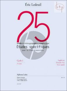 25 Etudes Specifiques pour Flûte