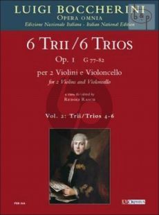 6 Trios Op.1 Vol.2 (No.4 - 6) (G.80 - 81 - 82) 2 Violins-Violoncello
