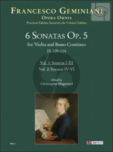 6 Sonatas Op.5 Vol.1 Sonatas No.1 - 3 (H.109 - 111)