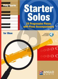 Sparke Starter Solos Oboe and Piano (20 Progressive Pieces) (Book with Audio online) (easy)