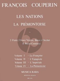 Couperin Les Nations Vol.4 La Piemontoise (2 Fluts[Obos/Violins)-Bc)