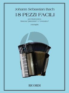 Bach 18 Easy Pieces for Accordion (Anzaghi)
