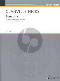 Glanville Hicks  Sonatina for Treble Recorder or Flute and Piano