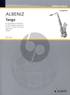 Albeniz Tango Op.165 No.2 Es-Dur Alto Saxophone und Klavier (Herausgegeben von A. Stäber)