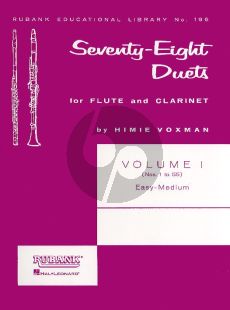 78 Duets Vol.1 (No.1-55) Flute-Clarinet (selected Himie Voxman)