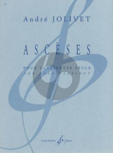 Jolivet Asceses For Clarinet Solo in A or in Bb