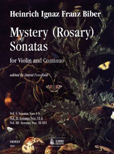 Biber Mystery (Rosary) Sonatas Vol.2 No.6 - 10 for Violin and Bc (edited by David Ponsford)