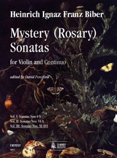 Biber Mystery (Rosary) Sonatas Vol.3 (No.11 - 16) (edited by David Ponsford)