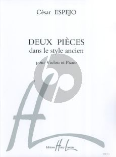 Espejo 2 Pieces dans le Style Ancien Violon et Piano