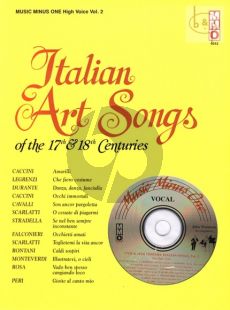 Italian Art Songs of the 17 - 18th Centuries Vol.2 High Voice (Bk-Cd)