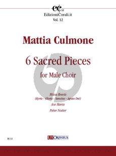 Culmone 6 Sacred Pieces for Male Choir TTBarB