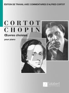 Chopin Oeuvres Choisies Piano seule (edition par Alfred Cortot)